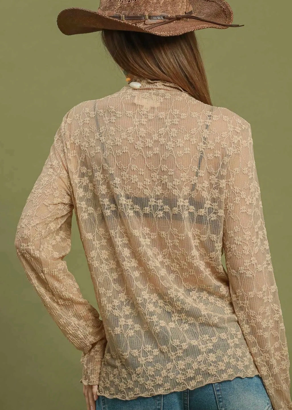 Audrey’s Lace Mesh Top