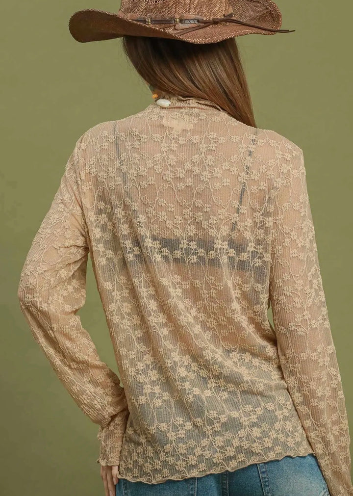 Audrey’s Lace Mesh Top
