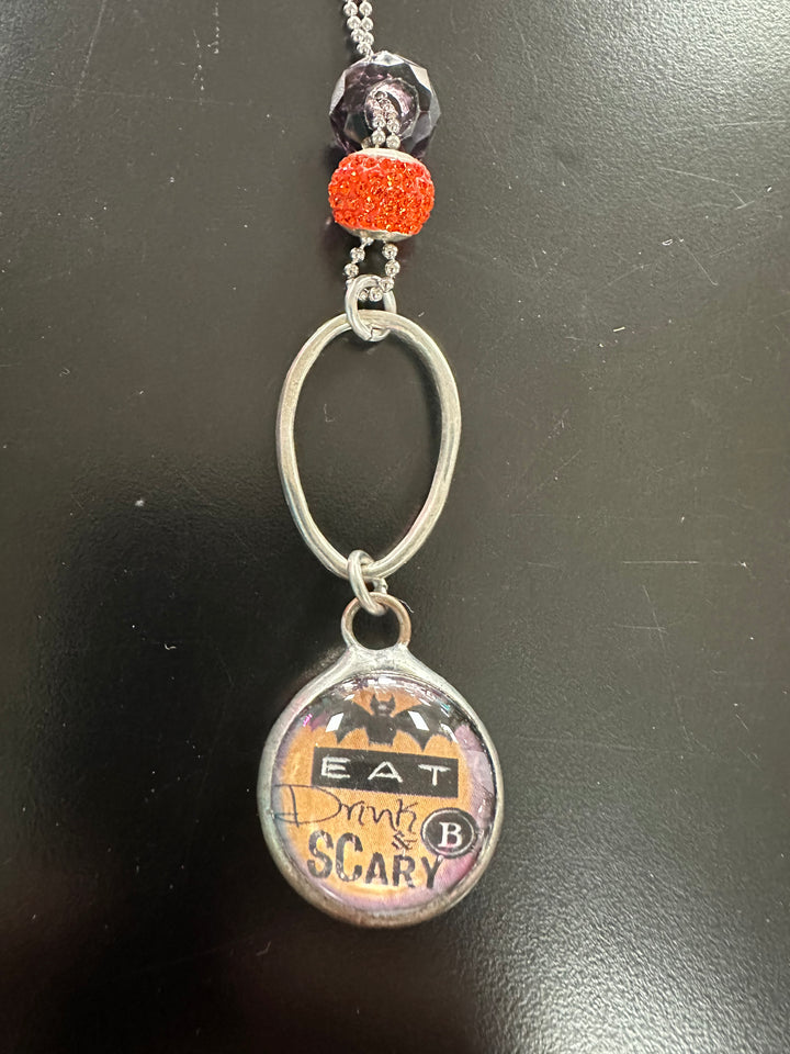 Art by Amy Halloween Ball chain Necklace