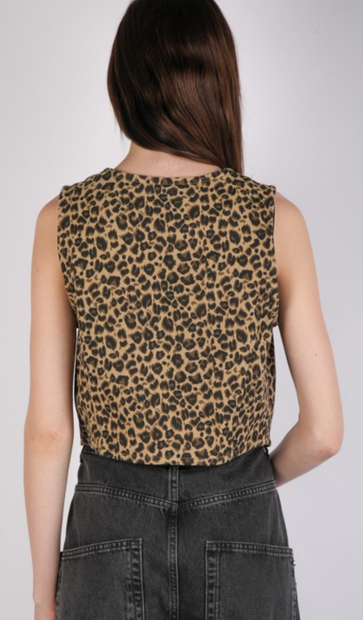 Janey’s Leopard Vest