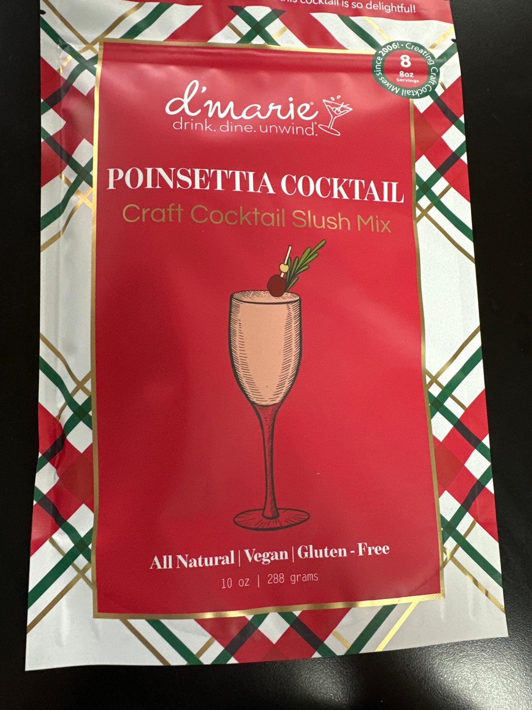 d’marie The Original Craft Cocktail Slush Mix - Holiday Flavors