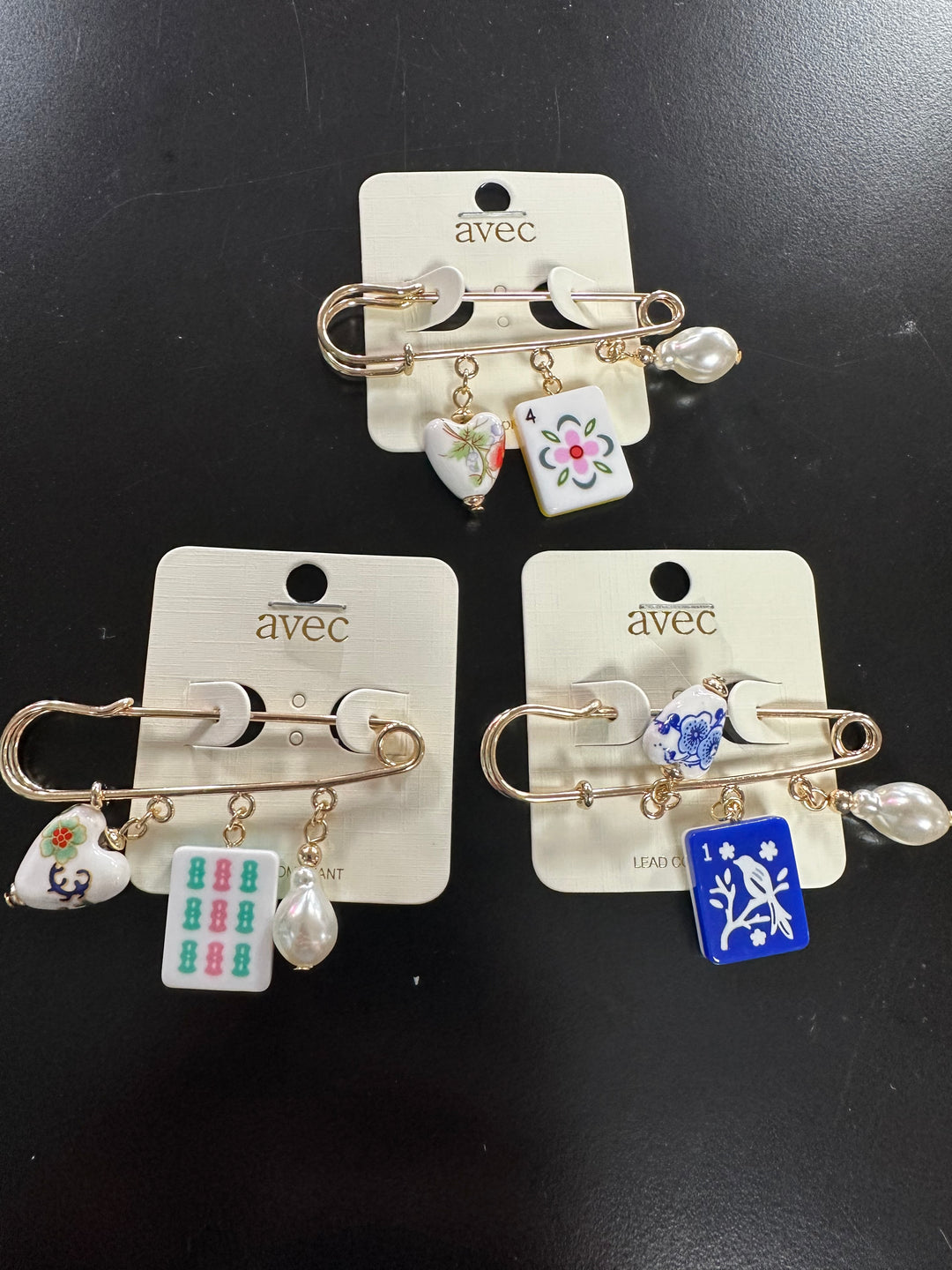Mahjong Charm Pin