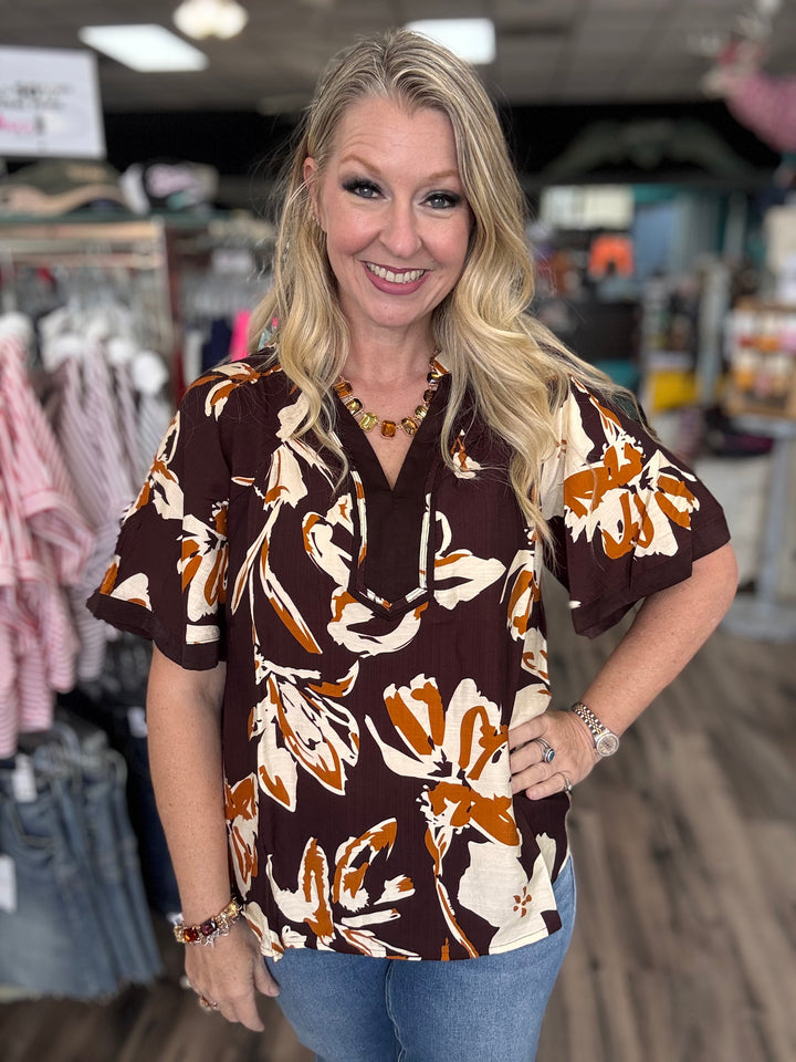 Mocha Muse Blouse