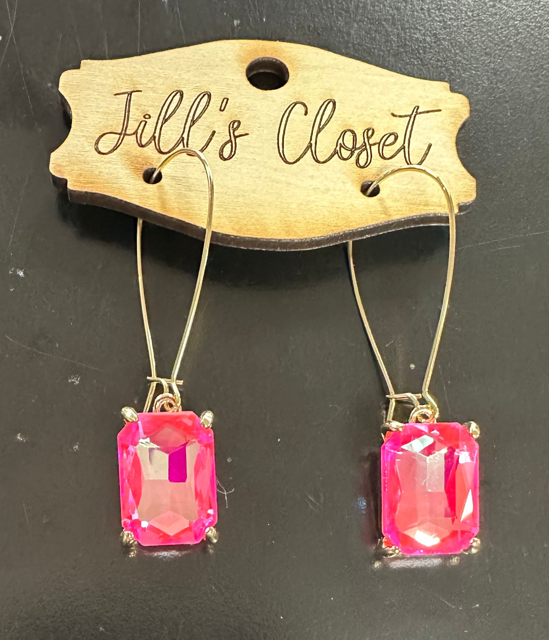 Sherbet Faceted Stone Earrings