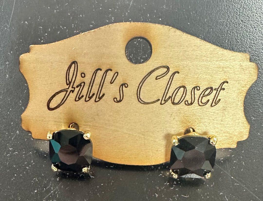 Faceted Stud Earrings