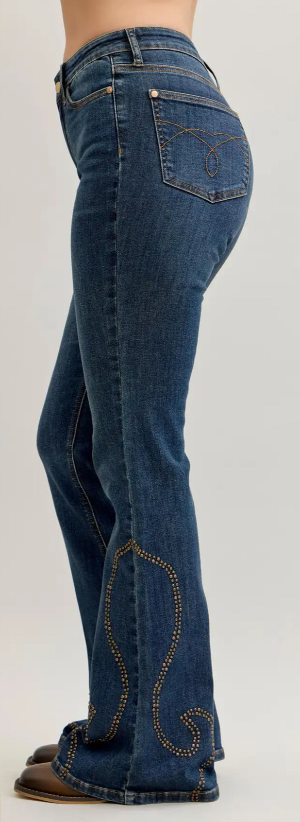 Judy Blue Western Flare Jeans