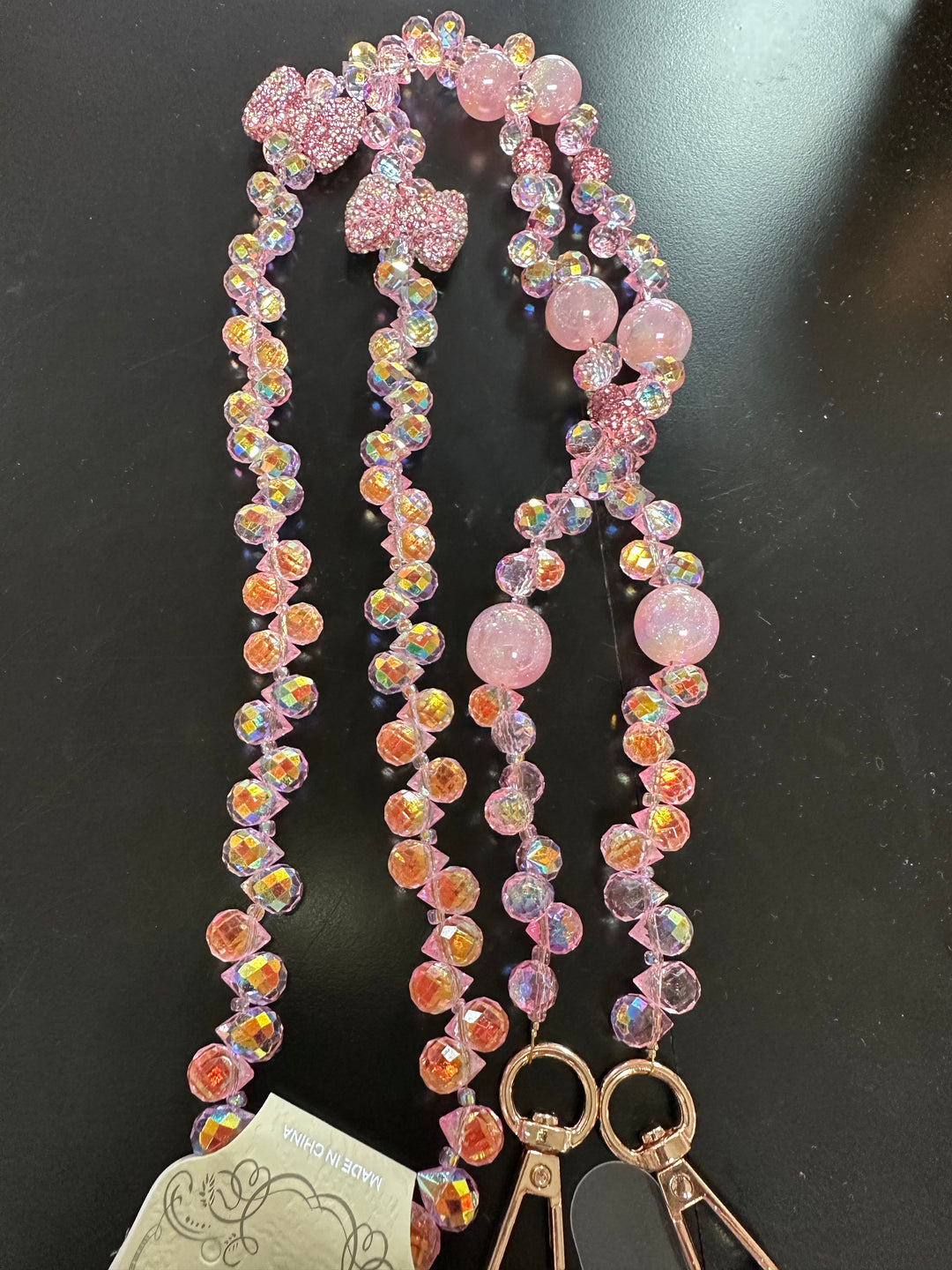 Bling Beaded Phone Lanyard
