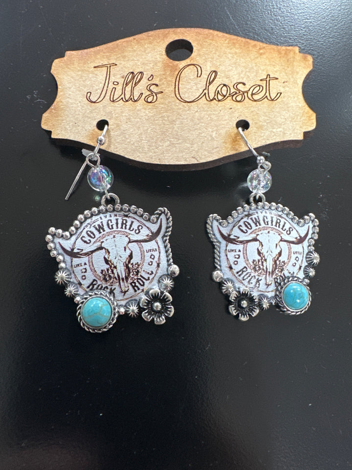 Rock n’ Roll Cowgirl Necklace or Earrings