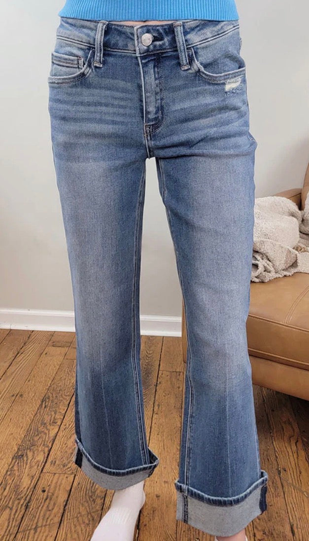 Lovervet Delicate Gleam Cuffed Jeans