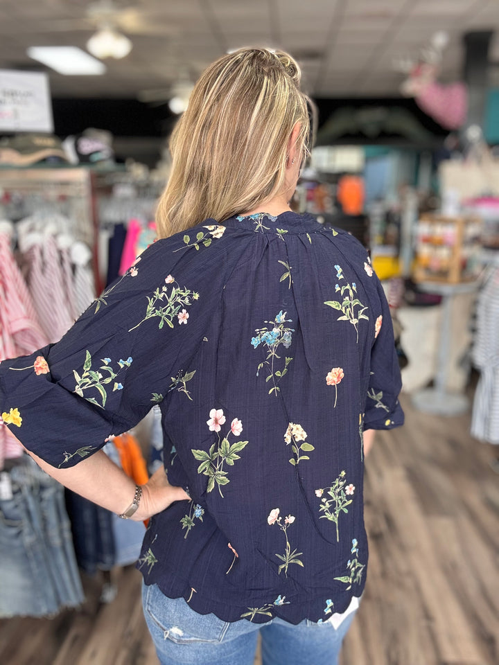 Midnight Meadow Blouse
