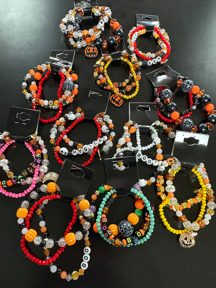 Triple Stack Halloween Bracelet