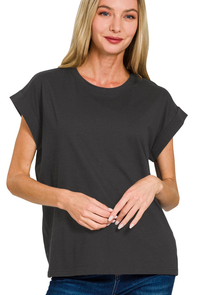 Folded Sleeve T-Shirt