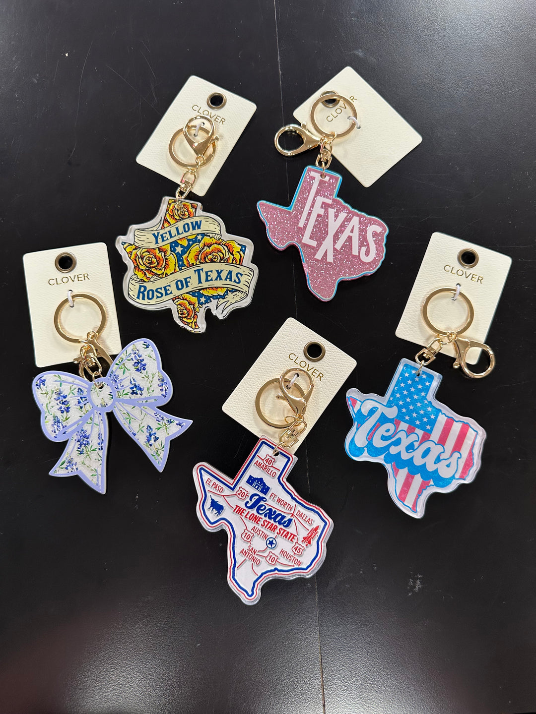 Texas Acrylic Key Chain