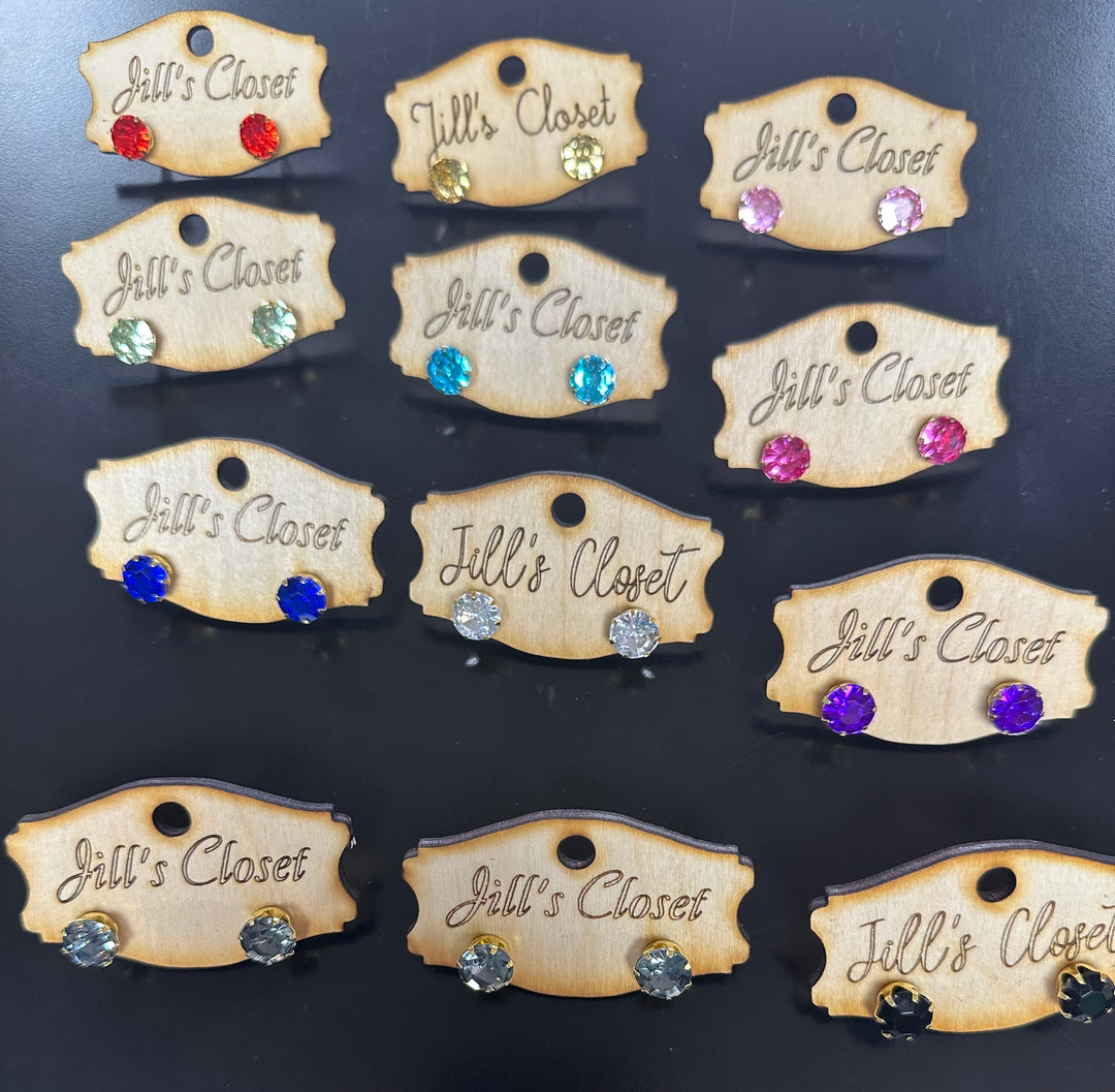 Crystal Stud Earrings