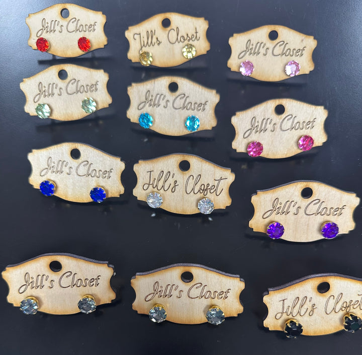 Crystal Stud Earrings