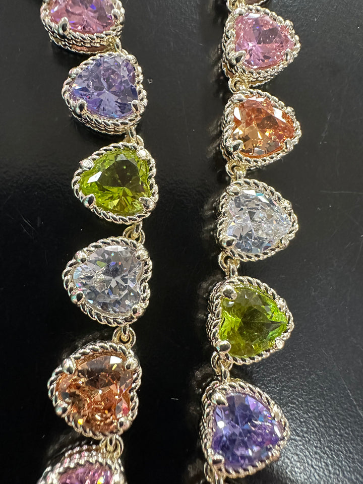 Multicolored CZ Stone Necklace