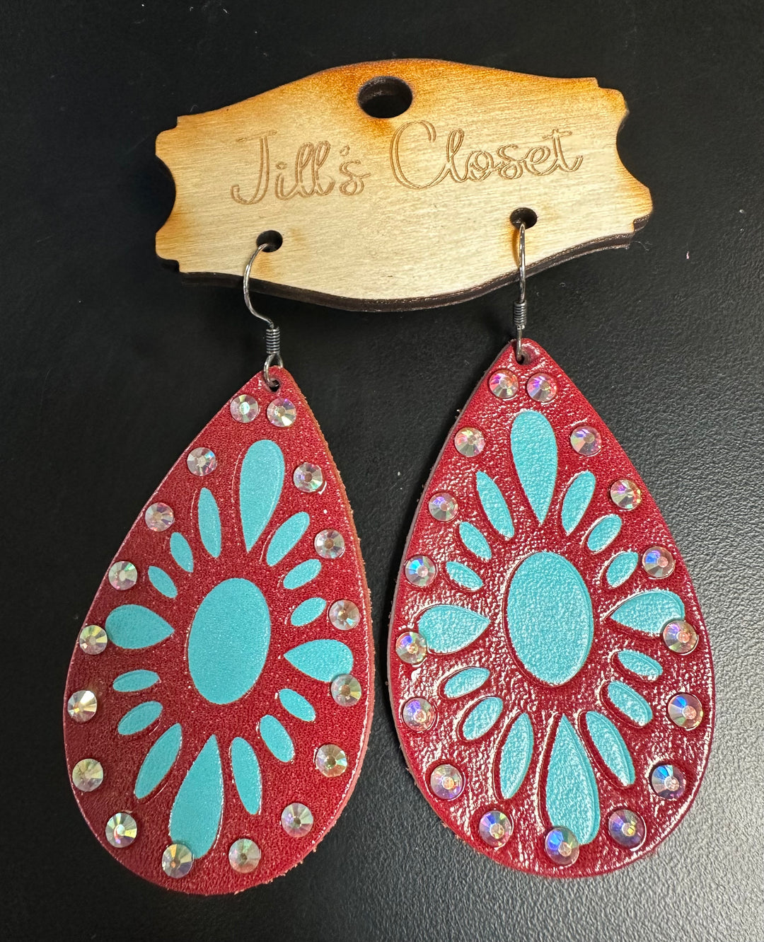 Leather Southwestern Earrings