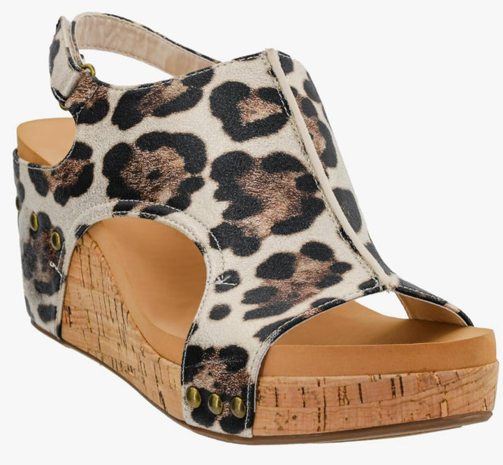 Corky’s Gold Leopard Carley Shoes