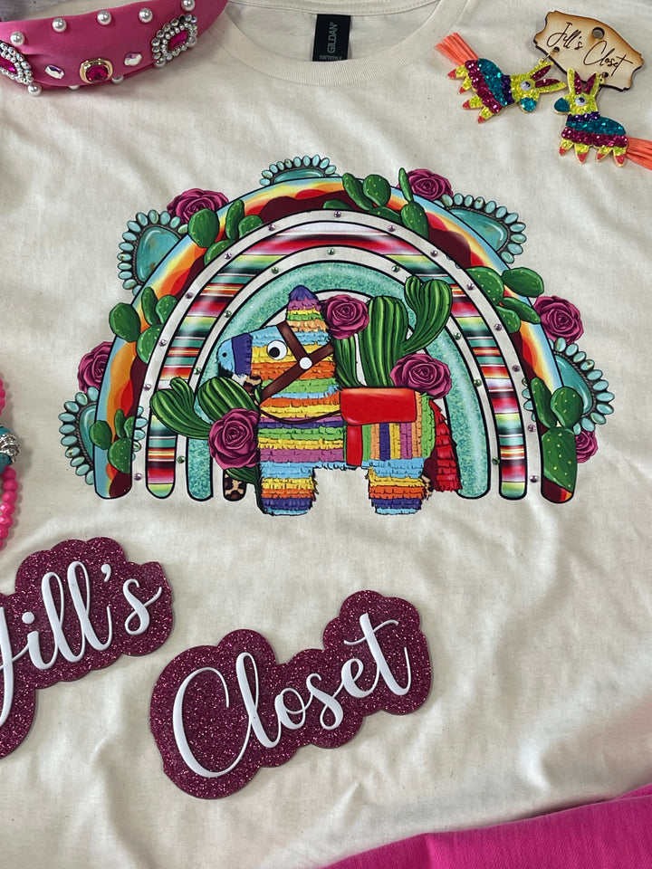 Rainbow piñata tee