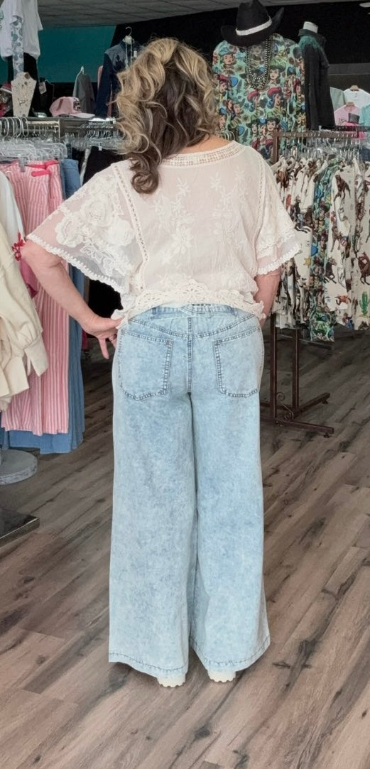Lacy Patchwork Jeans
