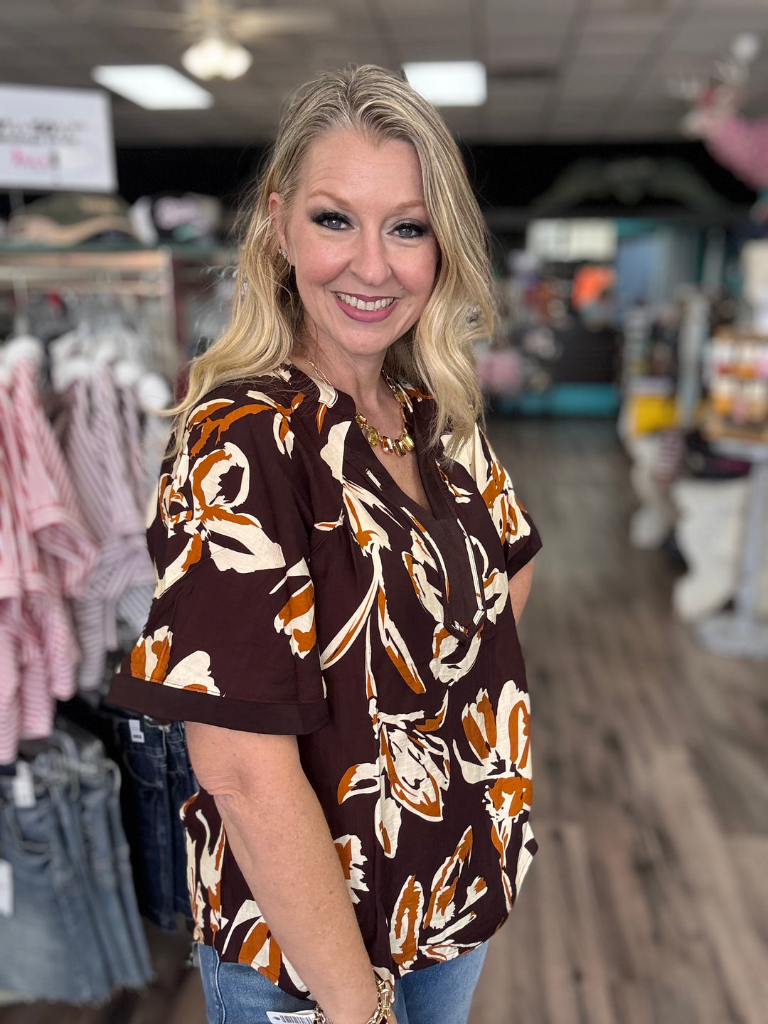 Mocha Muse Blouse