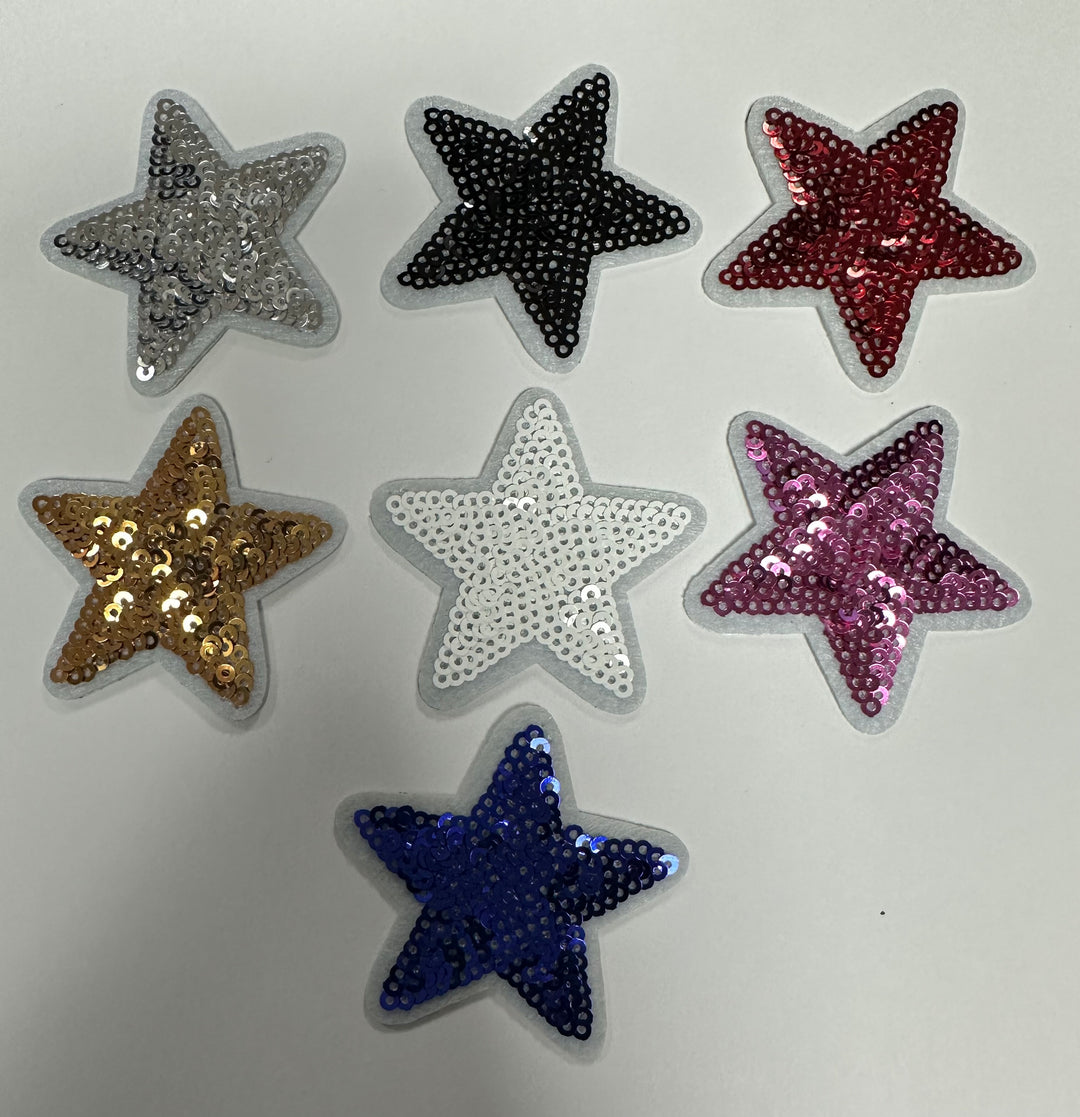 Star sequin Iron-on Patches