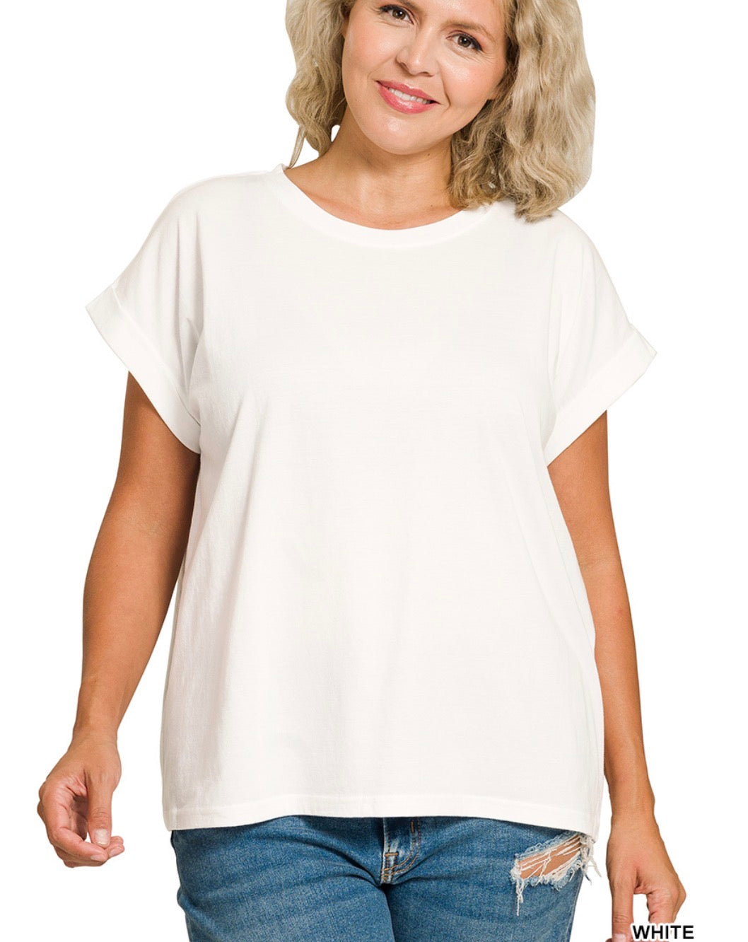 Folded Sleeve T-Shirt