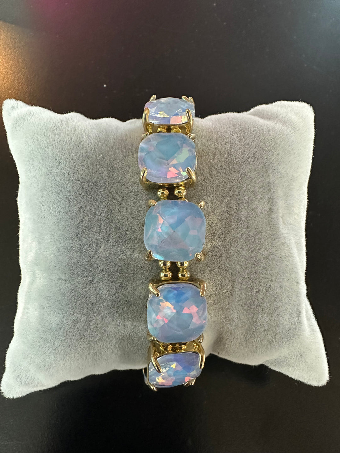 Square Faceted Stone Bracelets