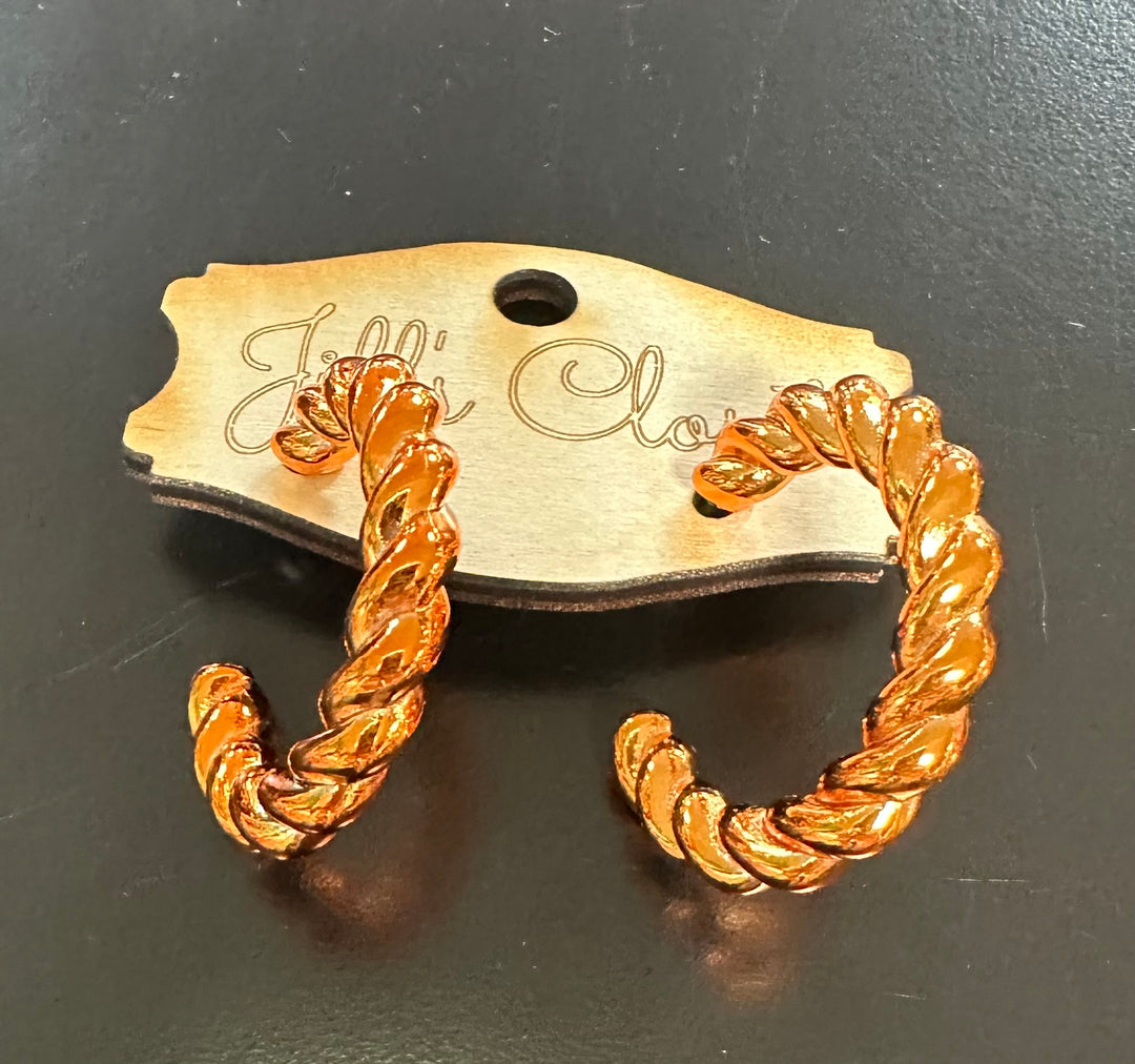 Twisted Hoop Earrings