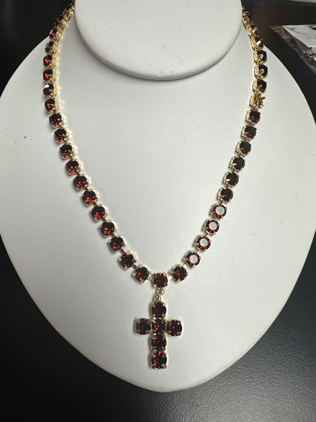 Crystal Cross Necklace