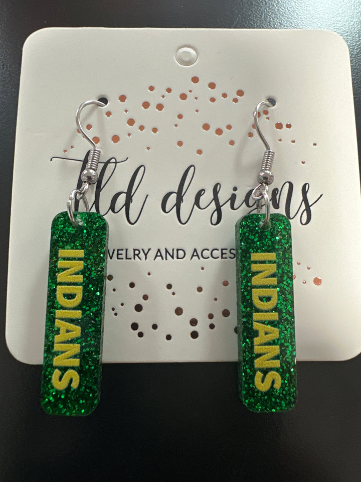 Game Day Sticks School Earrings