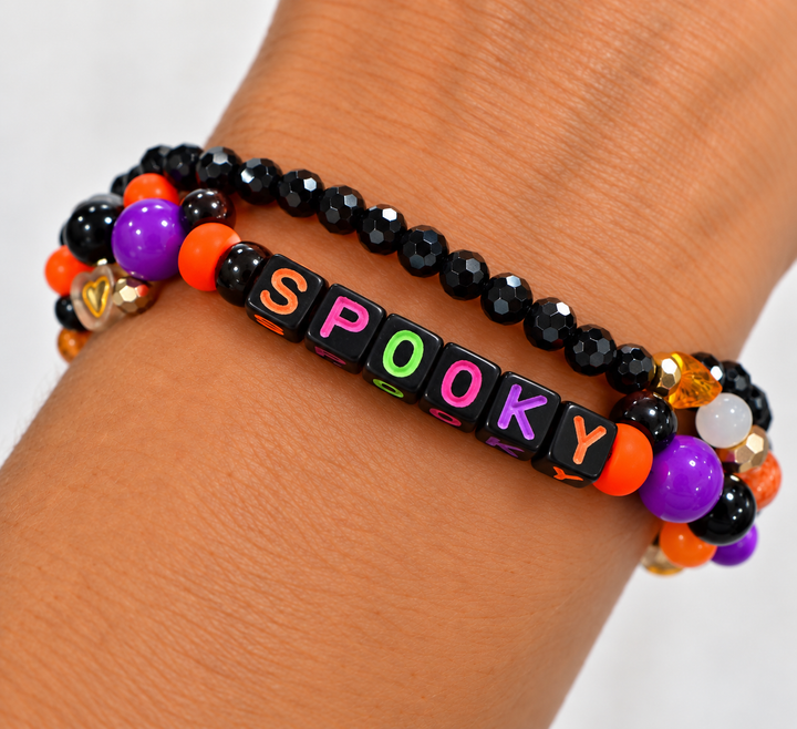 Halloween “Words” Bracelet pair