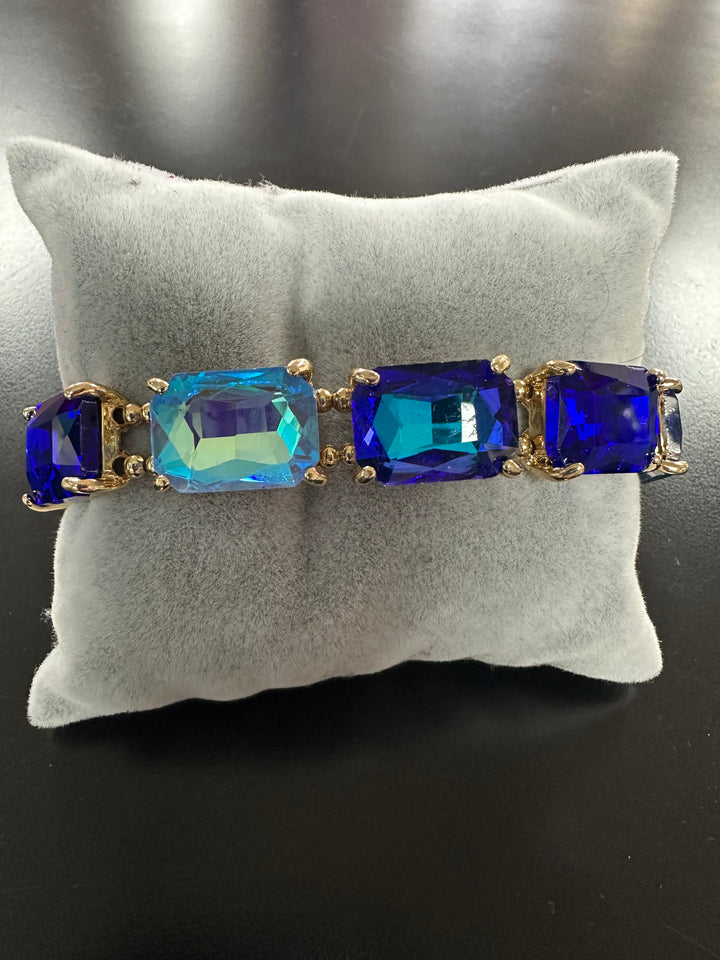 Fall’s Rectangular Faceted Stone Bracelets