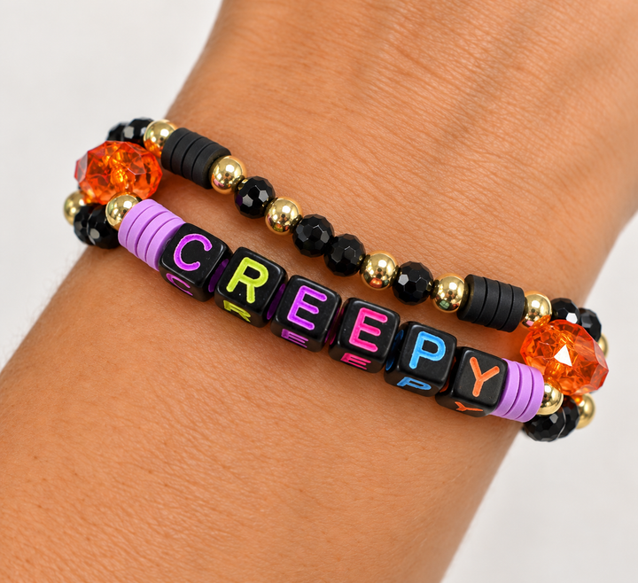 Halloween “Words” Bracelet pair