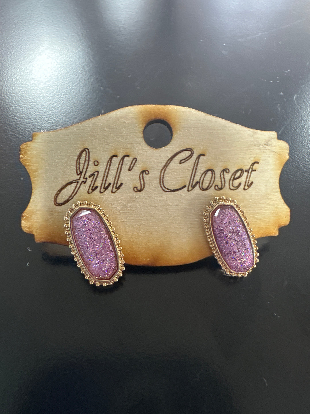 Glitter Stud Earrings
