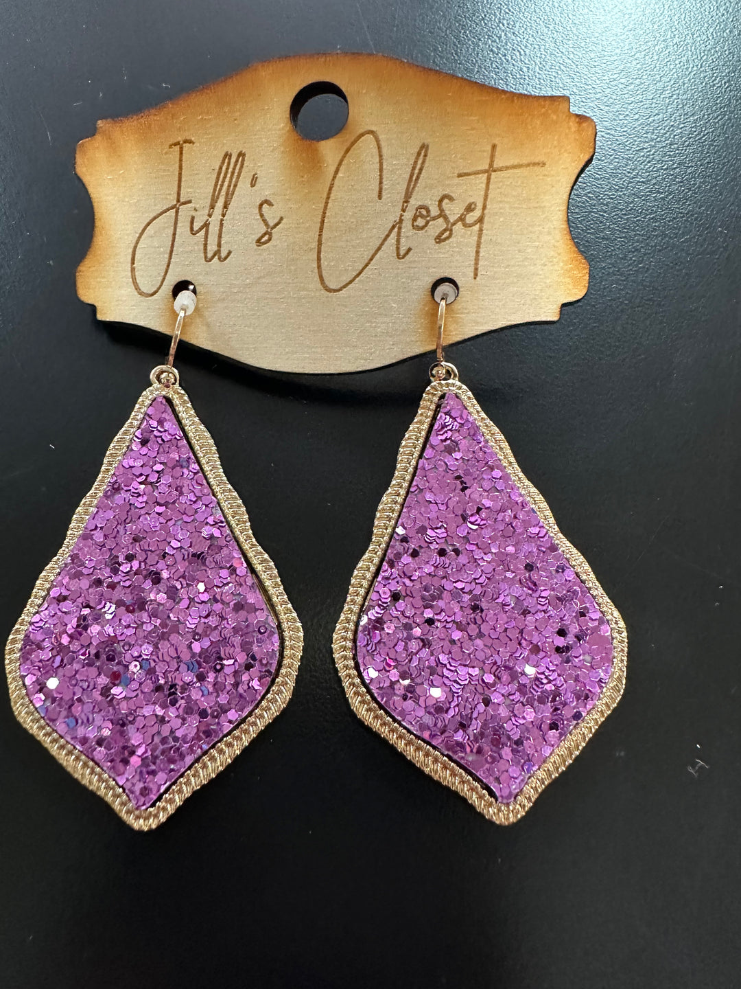Glitter Drop Earrings