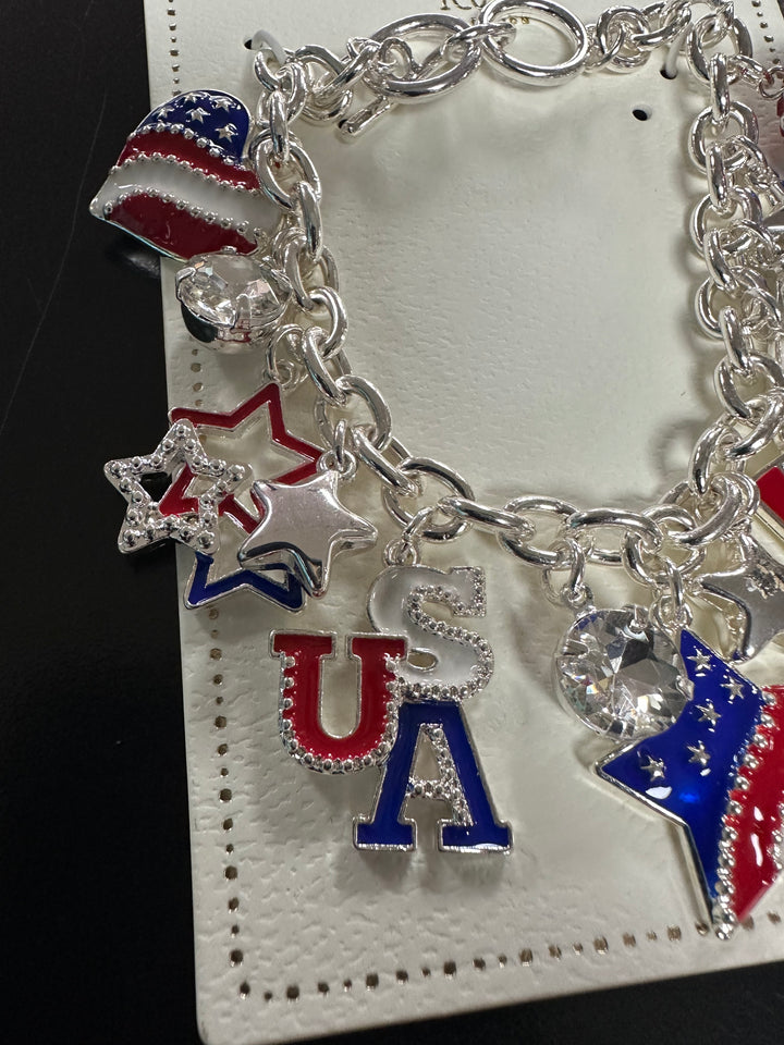 Patriotic Charm Bracelet