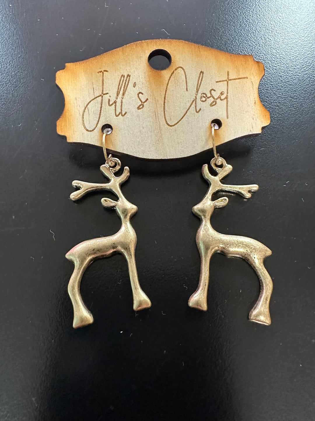 Reindeer Pendant Necklace or Earrings