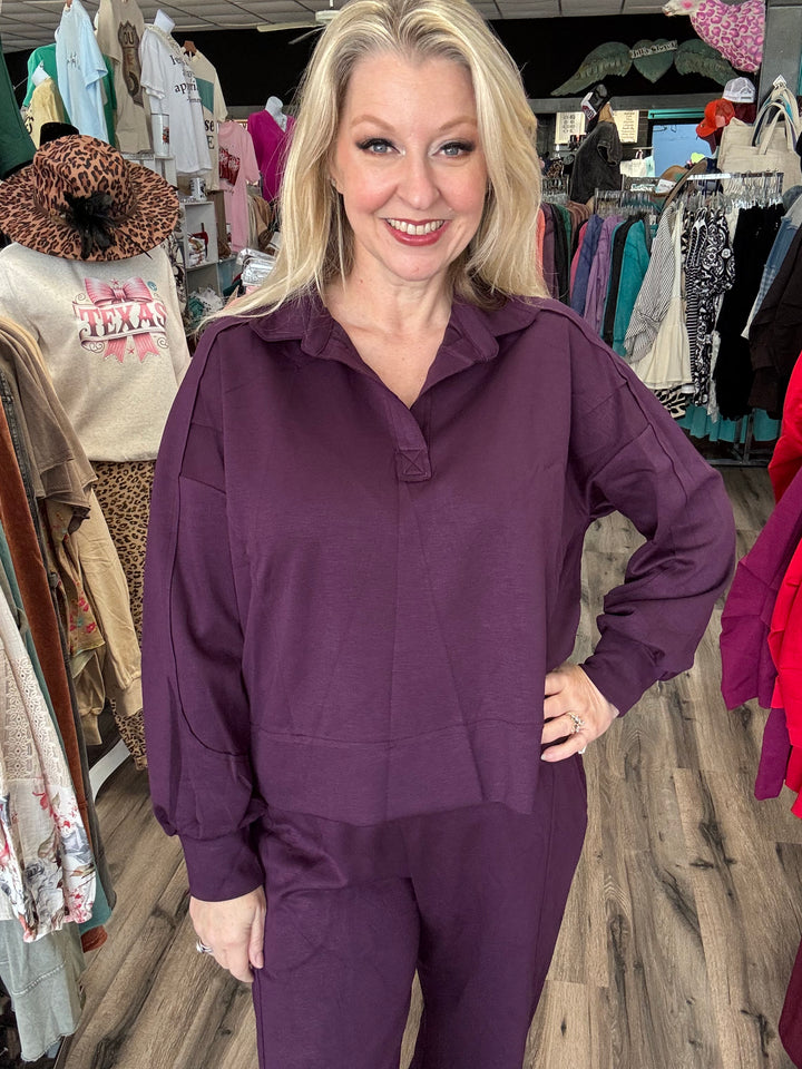 Plum pretty 2 pc Set