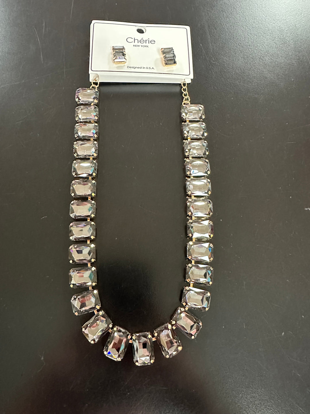 Rectangle Stone Necklace Set or Bracelet