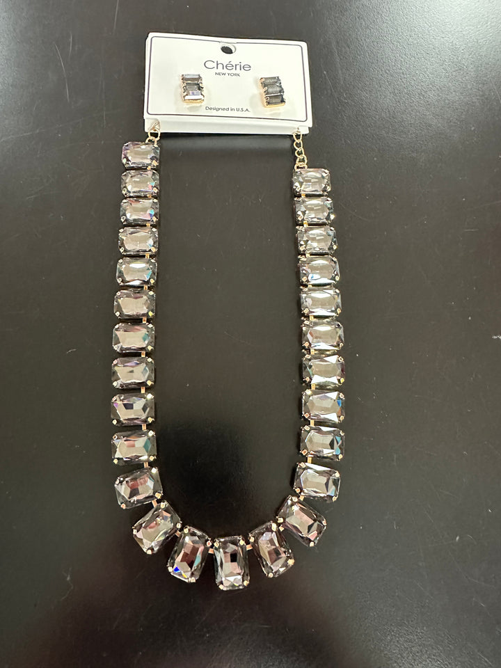 Rectangle Stone Necklace Set or Bracelet
