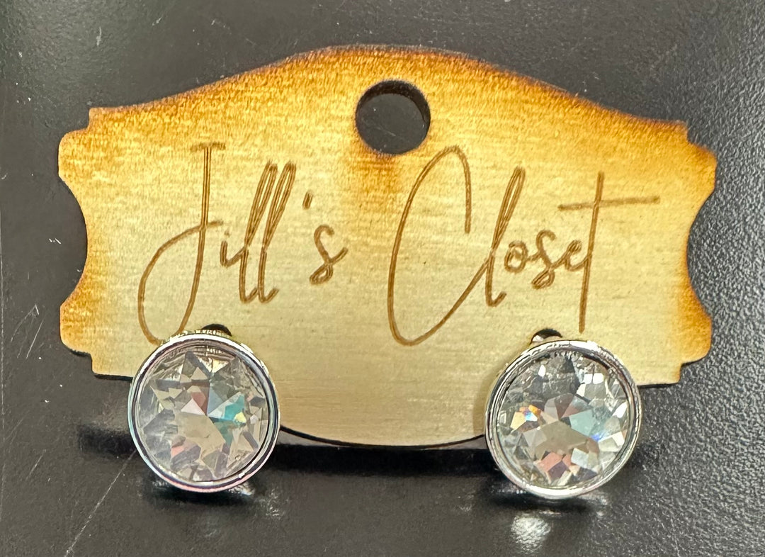 Iridescent Stud Earrings