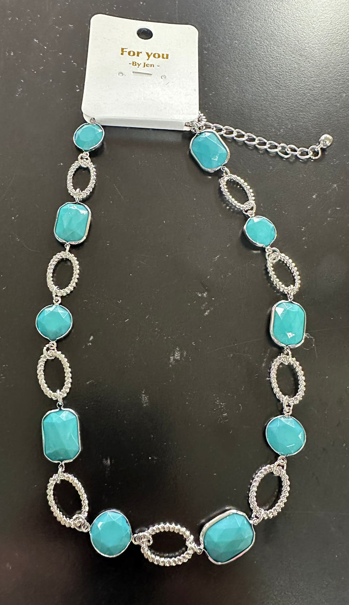 Bling & Chain Necklace