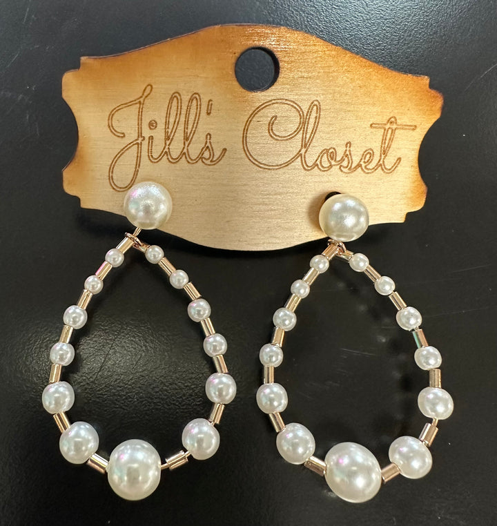 Pearl Loop Earrings