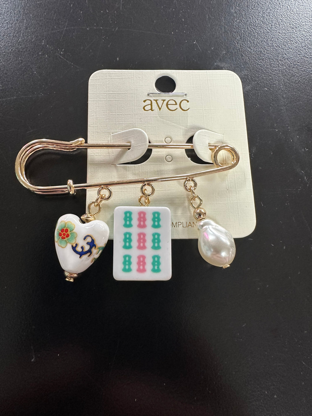 Mahjong Charm Pin