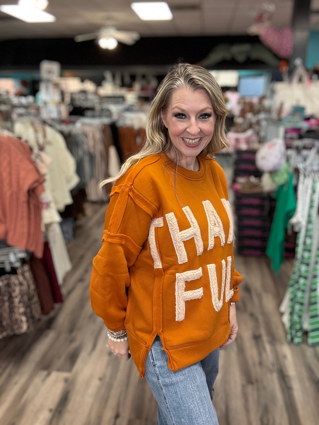 Thankful Patch Sweatshirt