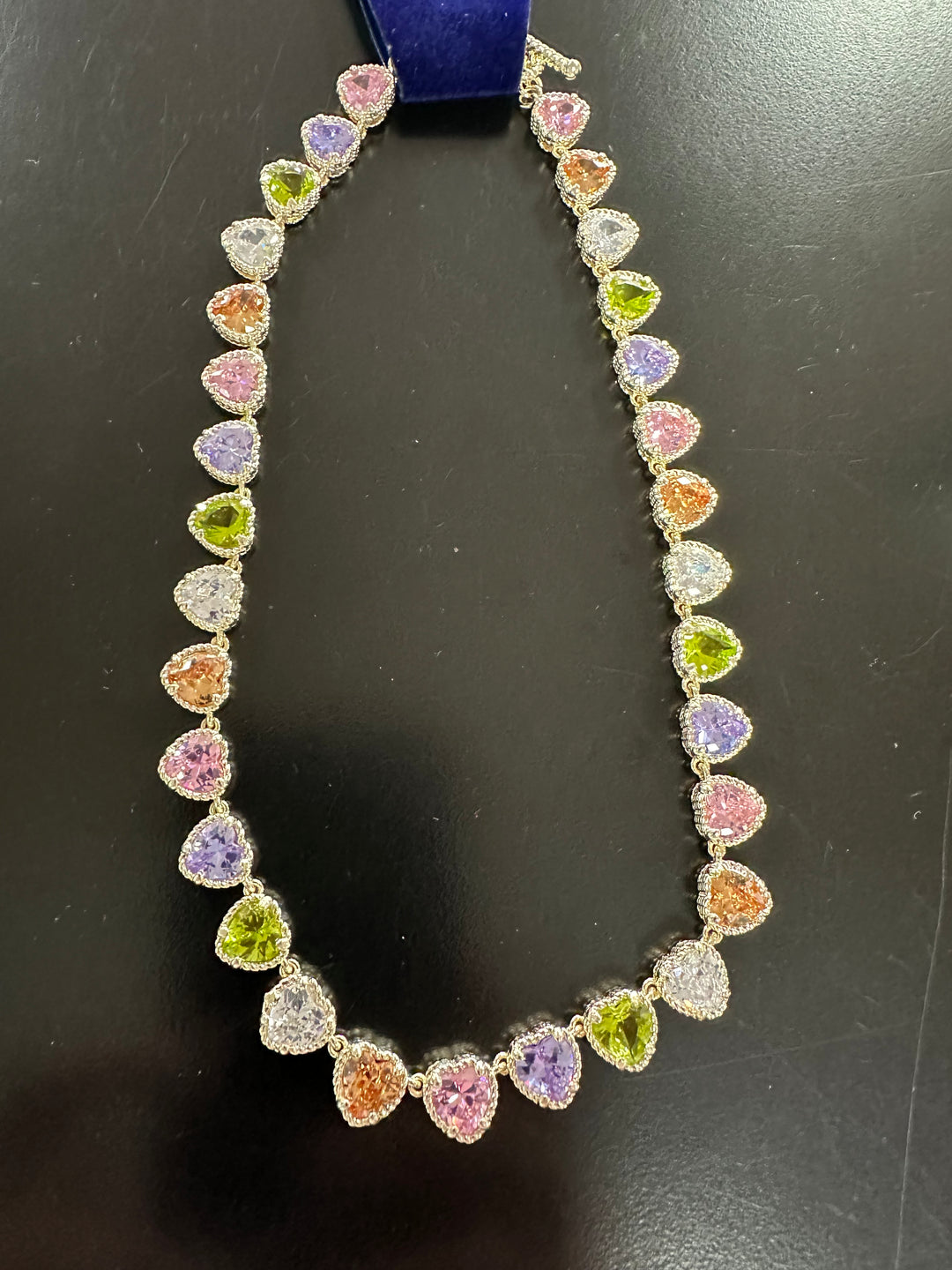 Multicolored CZ Stone Necklace