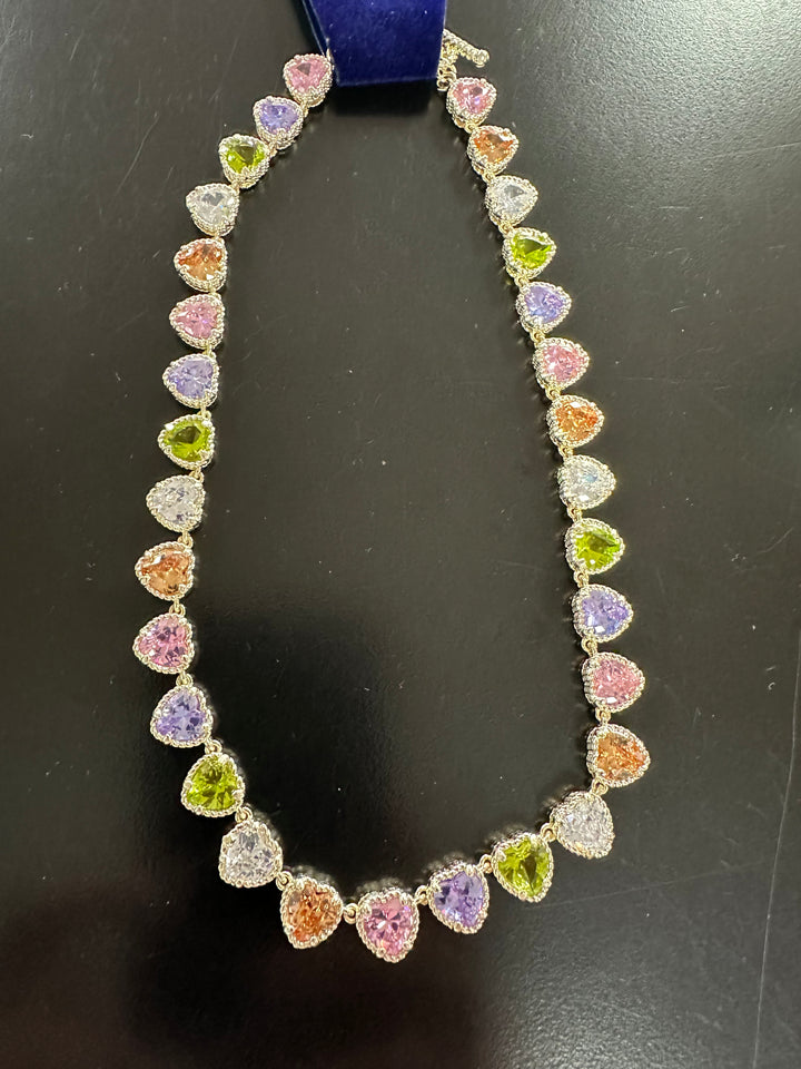 Multicolored CZ Stone Necklace