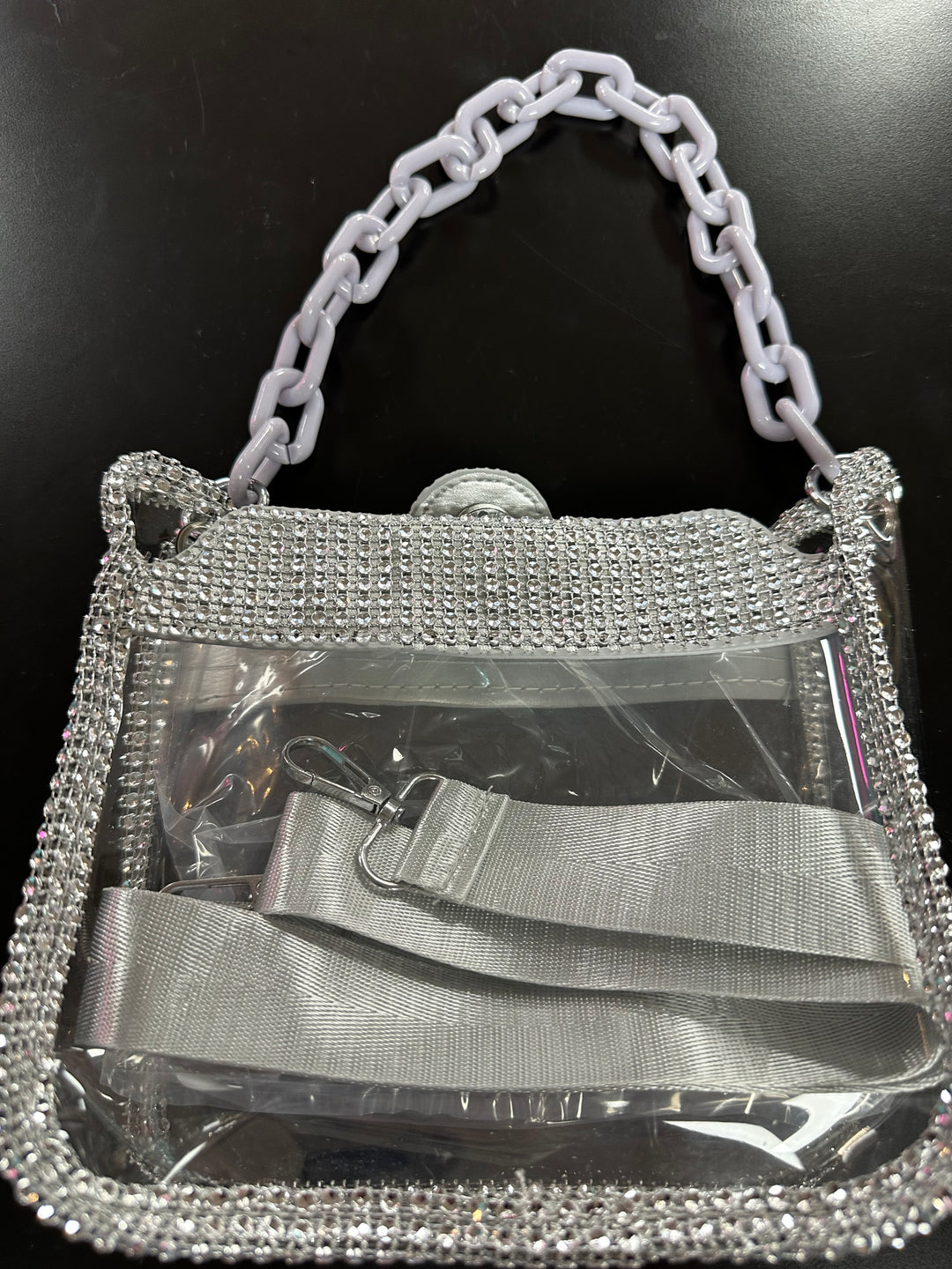 Clear Glittery Bags