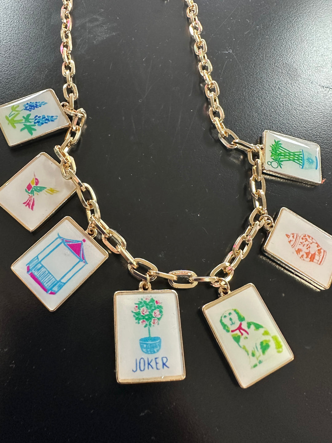 Mahjong Necklace or Earrings